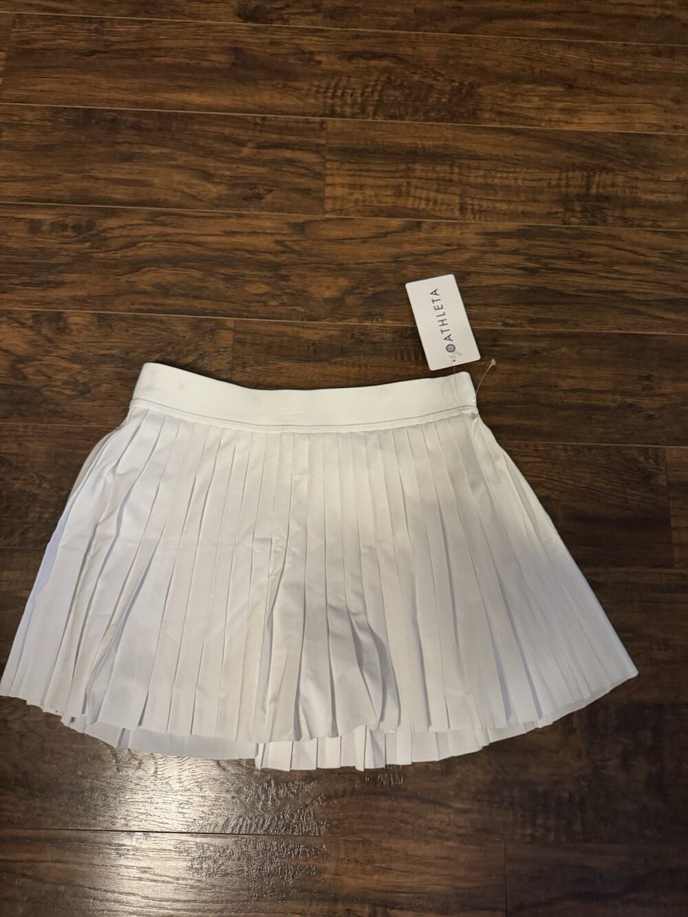 NWT Athleta White Matchpoint Pleated Active Wear Elevate Skort Women Size M